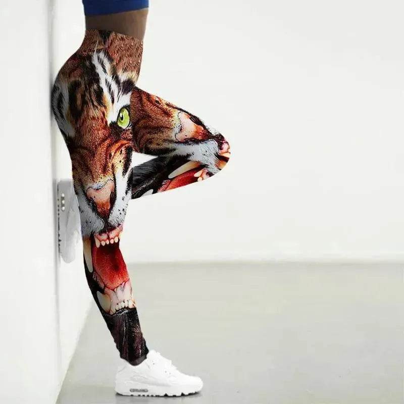 Printed Animal Bodysuit Yoga Pants Gym Wear - EX-STOCK Canada