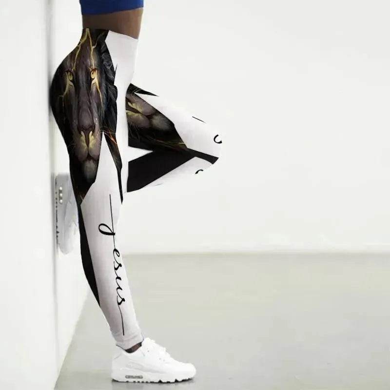Printed Animal Bodysuit Yoga Pants Gym Wear - EX-STOCK Canada