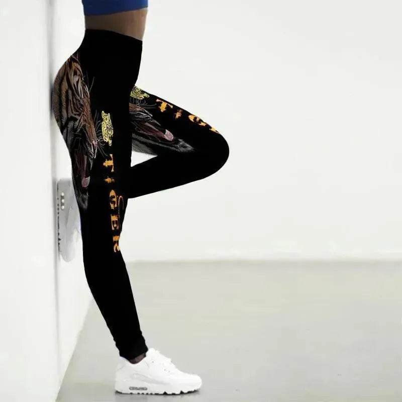 Printed Animal Bodysuit Yoga Pants Gym Wear - EX-STOCK Canada