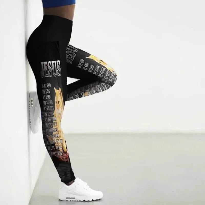 Printed Animal Bodysuit Yoga Pants Gym Wear - EX-STOCK Canada
