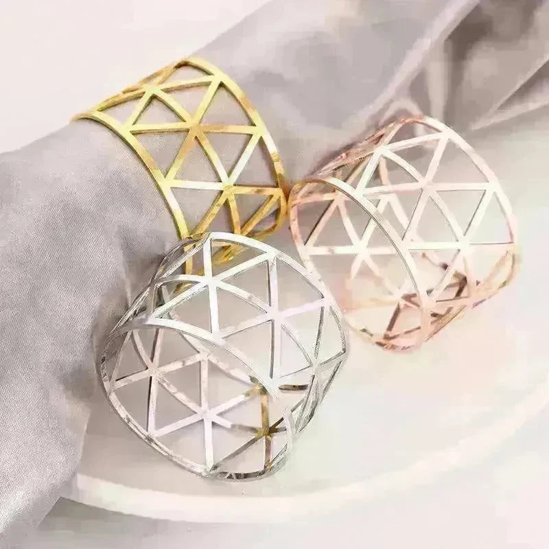 Prismatic Elegant Non-package Napkin Ring - EX-STOCK CANADA