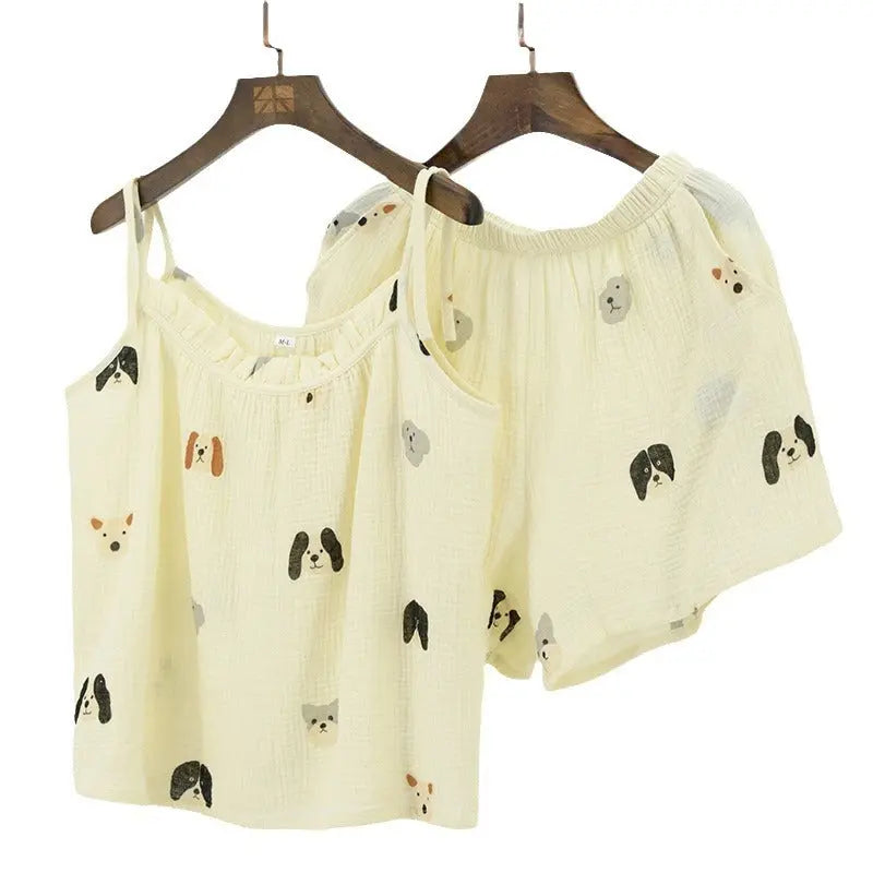 Pure Cotton Double-layer Gauze Pajamas For Women - EX-STOCK Canada