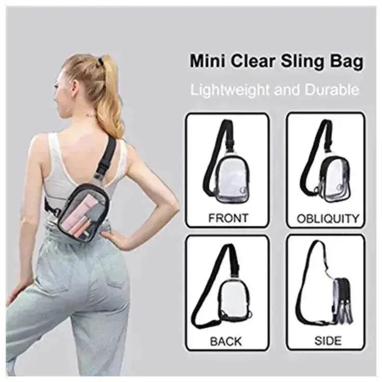 Sac de sport étanche PVC transparent mini voyage bandoulière poitrine - EX-STOCK Canada