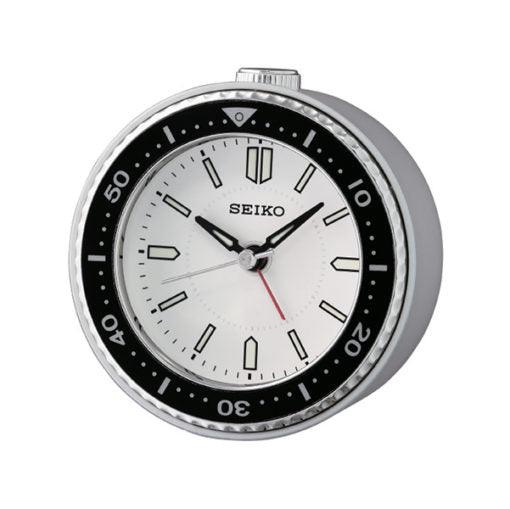 SEIKO Desk Alarm Clock White | QHE184J