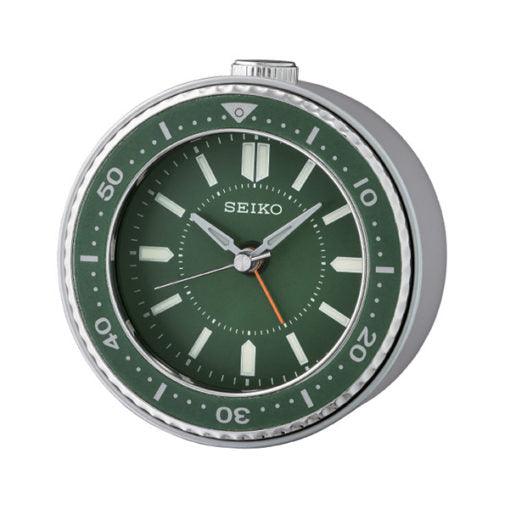 SEIKO Desk Alarm Clock Green | QHE184M