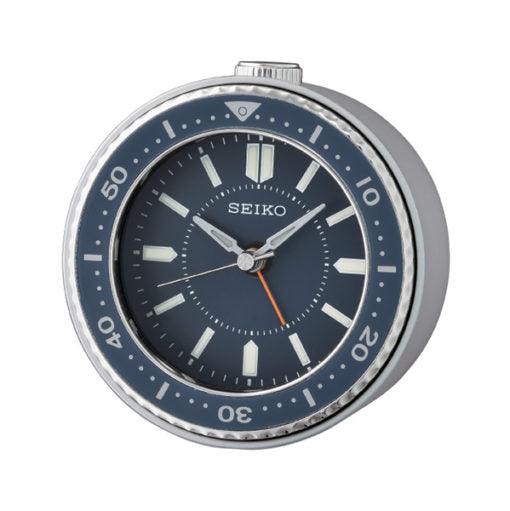 SEIKO Desk Alarm Clock Blue | QHE184L