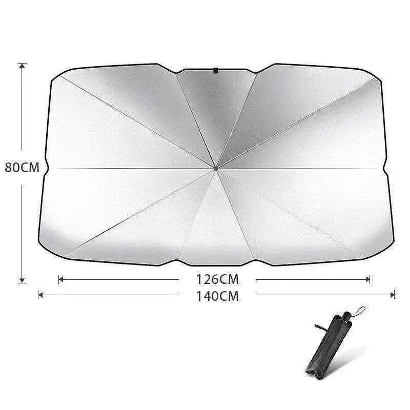 Quick deploy and practical foldable car sunshade - EX-STOCK Canada