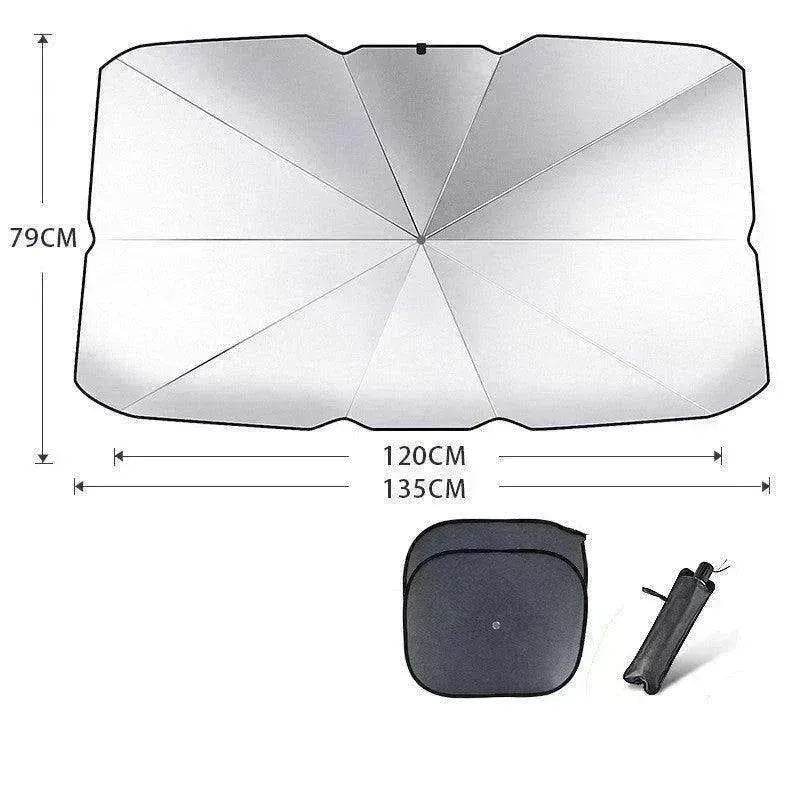 Quick deploy and practical foldable car sunshade - EX-STOCK Canada