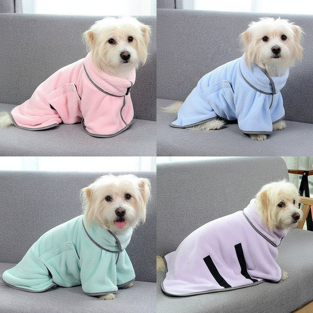 Serviette absorbante pour animaux à séchage rapide Peignoir de bain pour chien Serviette de bain pour chiens et chats Serviette de séchage en microfibre pour animaux Fournitures pour animaux Produits pour animauxEX-STOCK Canada