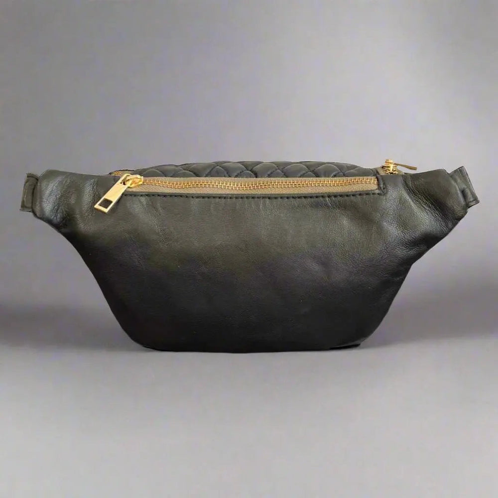 Riñonera de cuero de oveja acolchadaEX-STOCK Canada