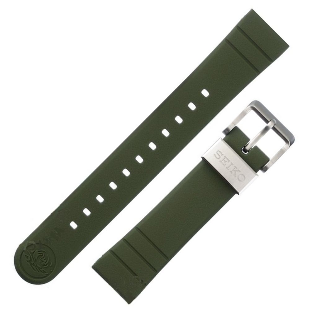Bracelet en caoutchouc SEIKO Army Green OEM 20 mm | R03L011J0