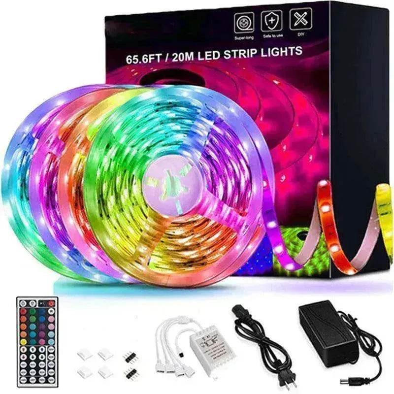 RGB 5050 LED Light Strip Color changing LED Strip Light with Remote Controller 20 meters Long 44keys Controller - EX-STOCK Canada