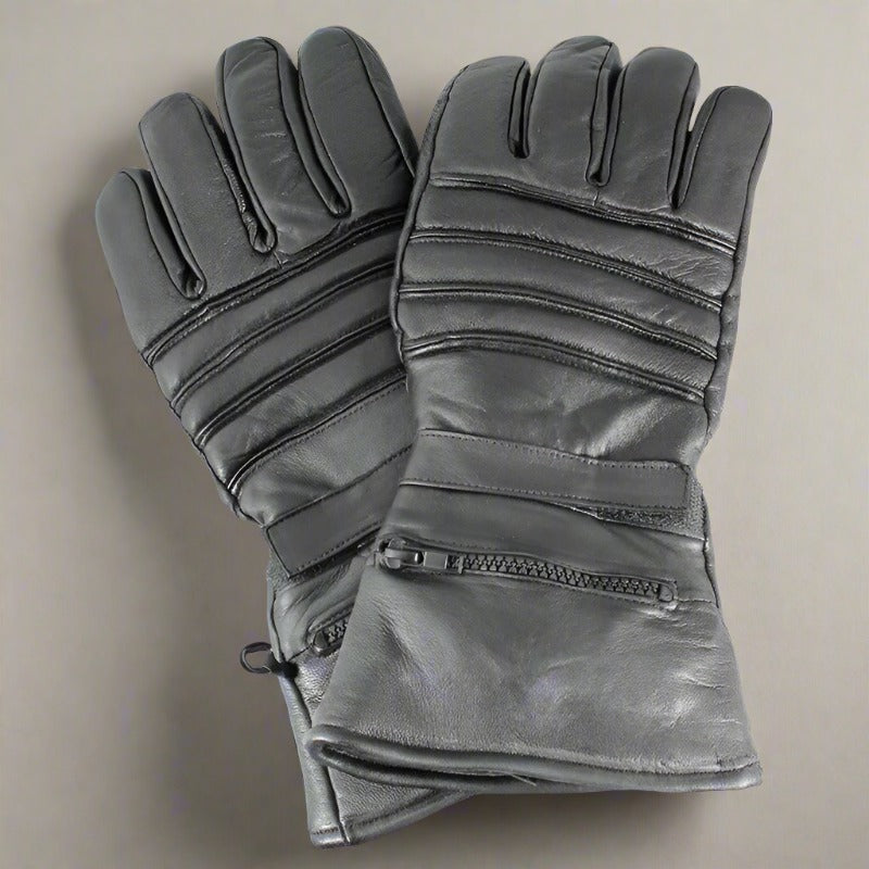 Open Road Men's Leather Motorcycle Gloves w/ Rain Cover EX-STOCK Canada