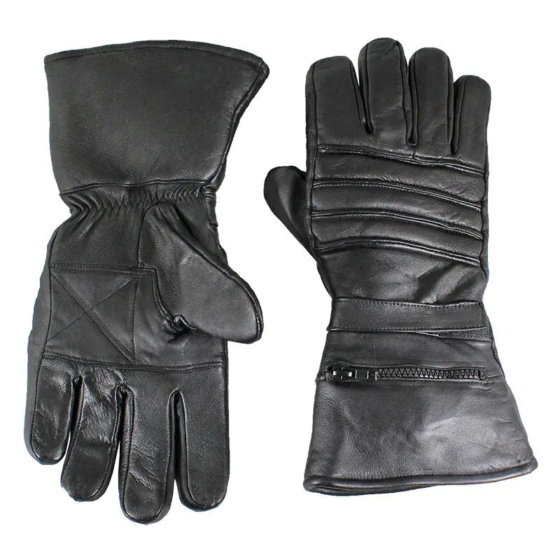Open Road Men's Leather Motorcycle Gloves w/ Rain Cover EX-STOCK Canada