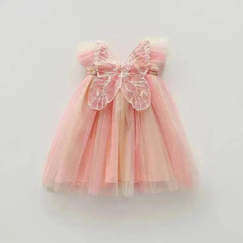 Robe de fille en maille avec ailes de papillon arc-en-ciel - EX-STOCK Canada