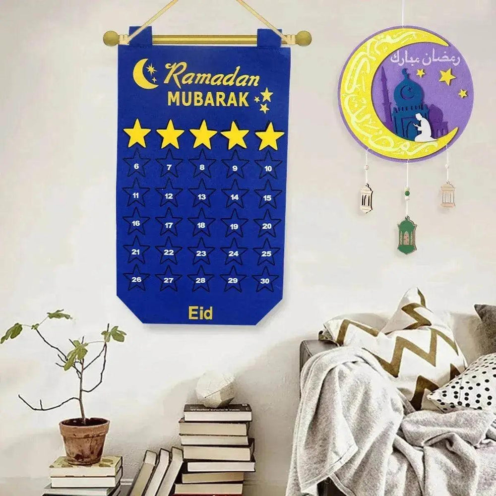 زينة رمضان تقويم عيد 30 يومًا جدارية العيد للأطفال - EX-STOCK Canada