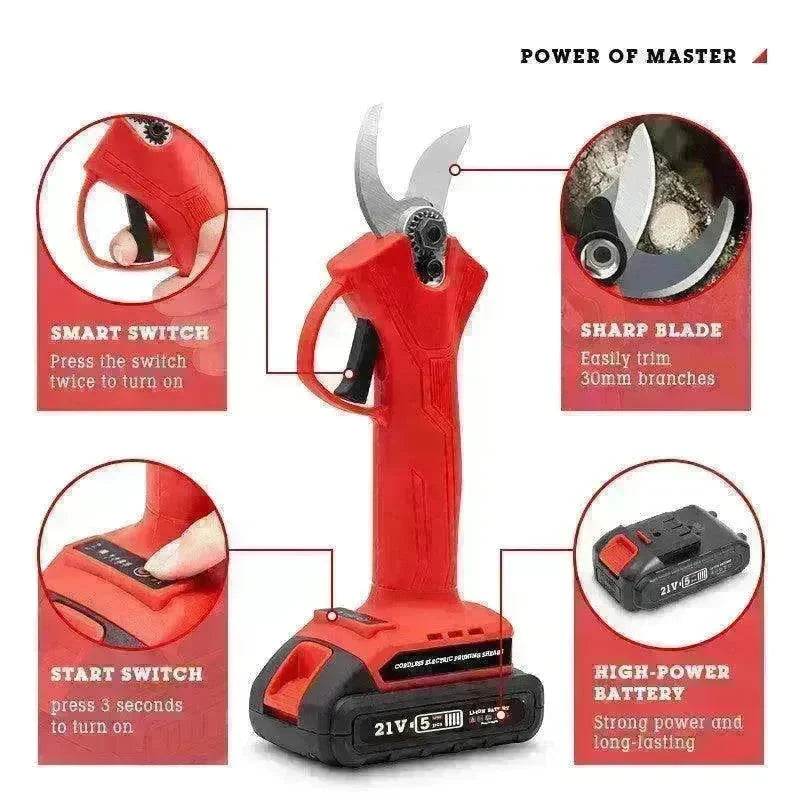 Rechargeable Branch Shears Rough Electric Scissors Garden Tools - EX-STOCK Canada