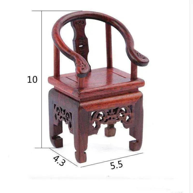 Red Rosewood Antique Creative Table And Chair Furniture Ornaments - EX-STOCK Canada