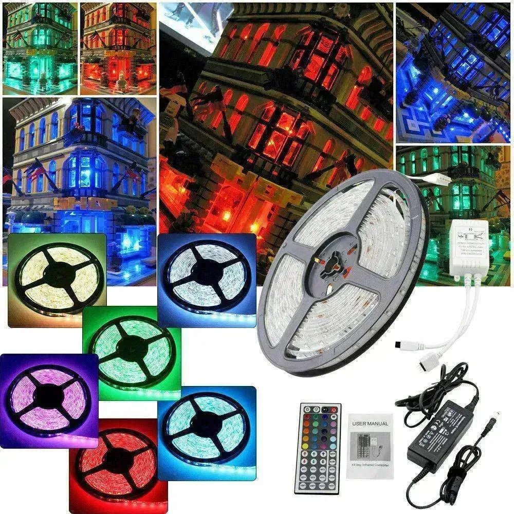 Remote Color Changing Led Strip Lights 5050 RGB Bluetooth Room Light - EX-STOCK CANADA