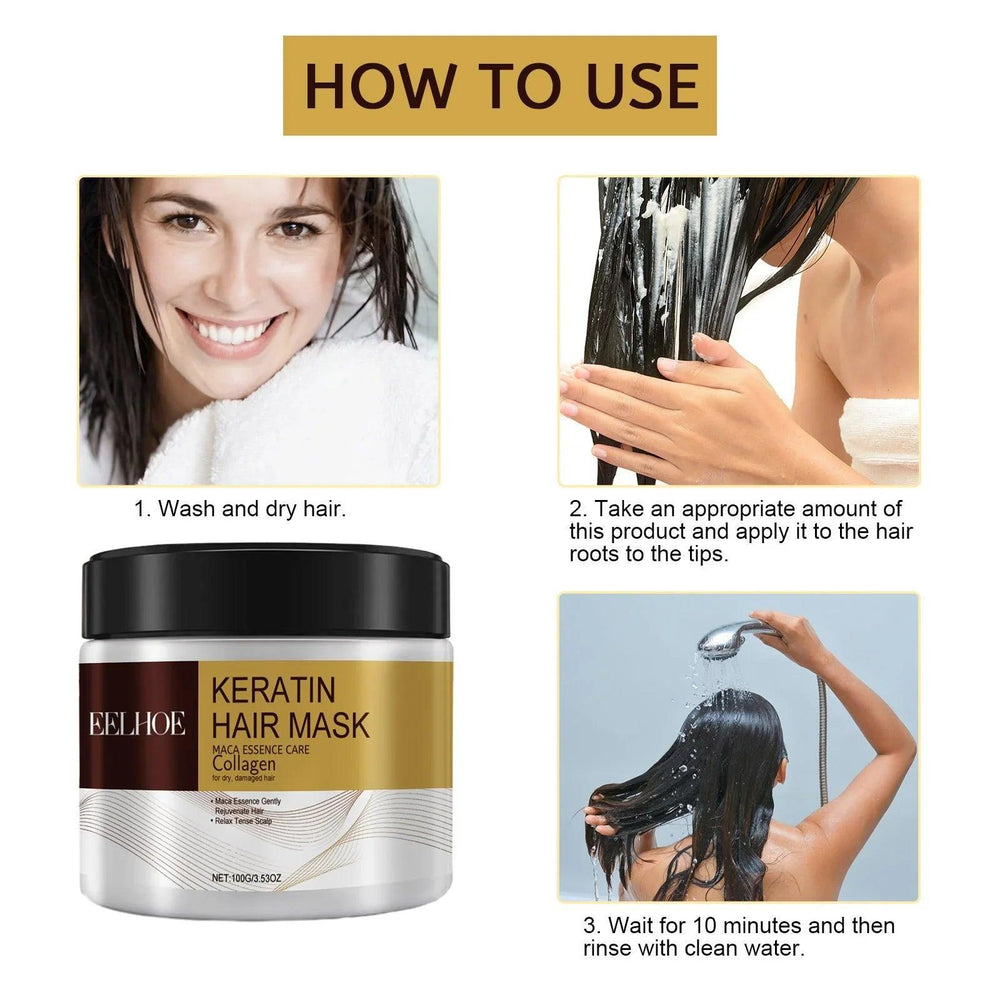 Repair Moisturizing Hair Mask Deep Moisturizing Repair Damaged Hair Anti-drying Split Knot Anti-hair Loss EX-STOCK Canada
