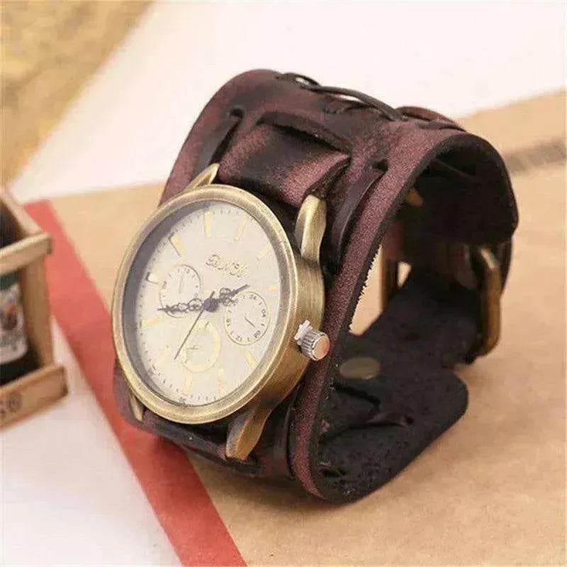 Retro Cowhide Men's Punk Watches - EX-STOCK Canada