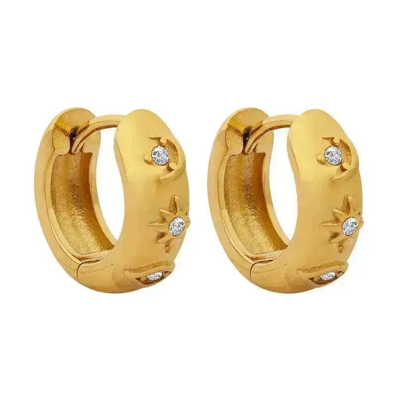 Retro Earrings Elegant Titanium Steel Women - EX-STOCK Canada