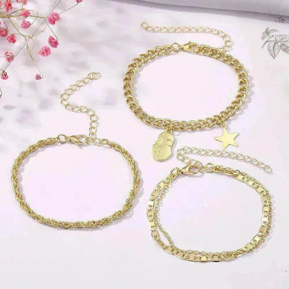 Retro Five-pointed Star Bracelet Four-piece Set - EX-STOCK Canada