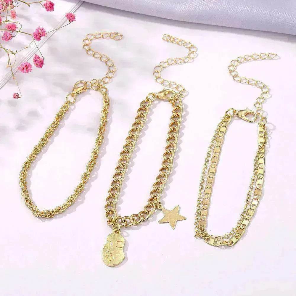 Retro Five-pointed Star Bracelet Four-piece Set - EX-STOCK Canada