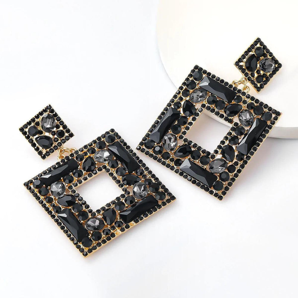 Rhinestones, Glass And Full Diamond Earrings EX-STOCK Canada