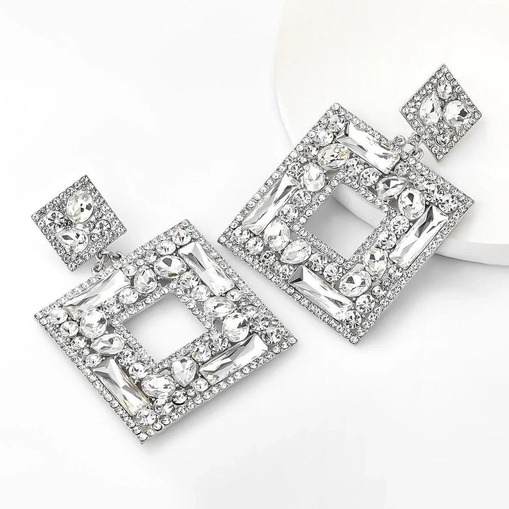 Rhinestones, Glass And Full Diamond Earrings EX-STOCK Canada