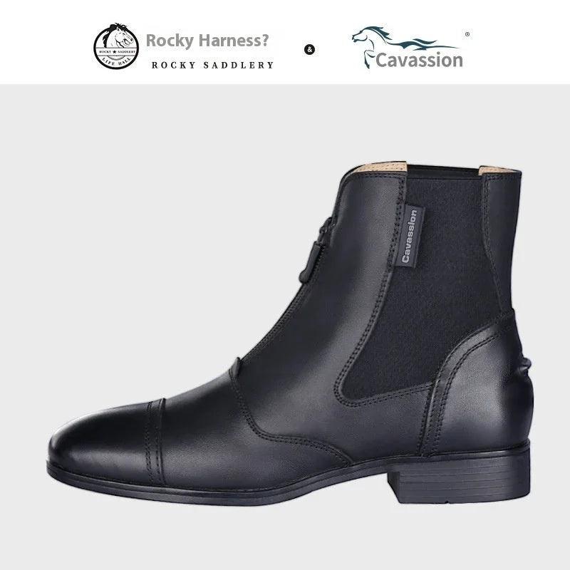 Riding Equestrian Cowhide Ankle Boots EX-STOCK Canada