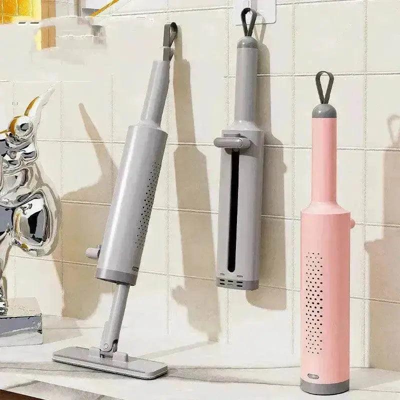 Serpillière Mini Auto-essorable Pivotante Avec Brosse Pour Fentes Serpillière Plate Sans Lavage À La Main Avec 2 Tampons Microfibres Réutilisables, Serpillière En Microfibre Pour Usage Humide Et Sec Auto-essorable Serpillière Plate Pour Le Nettoyage Des Sols - EX-STOCK Canada