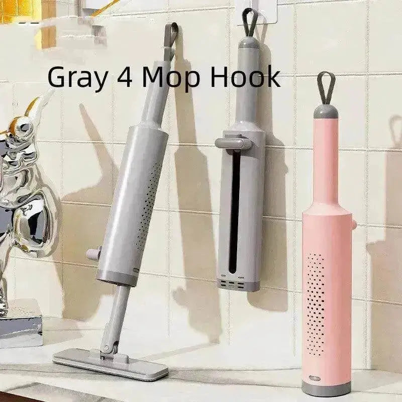 Rotatable Self-Squeeze Mini Mop With Crevice Brush Hand Wash-Free Flat Squeeze Mop With 2 Reusable Microfiber Pads, Microfiber Mop For Wet Dry Use Self Wringing Flat Mop For Floor Cleaning - EX-STOCK Canada