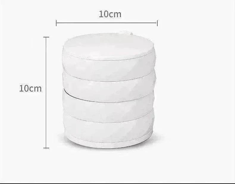 Rotating Multi layer Flannel Belt Mirror Jewelry Box - EX-STOCK Canada