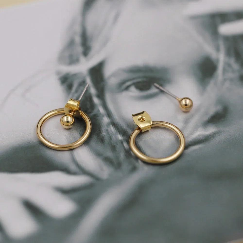 Round Metal Back Earrings EX-STOCK Canada