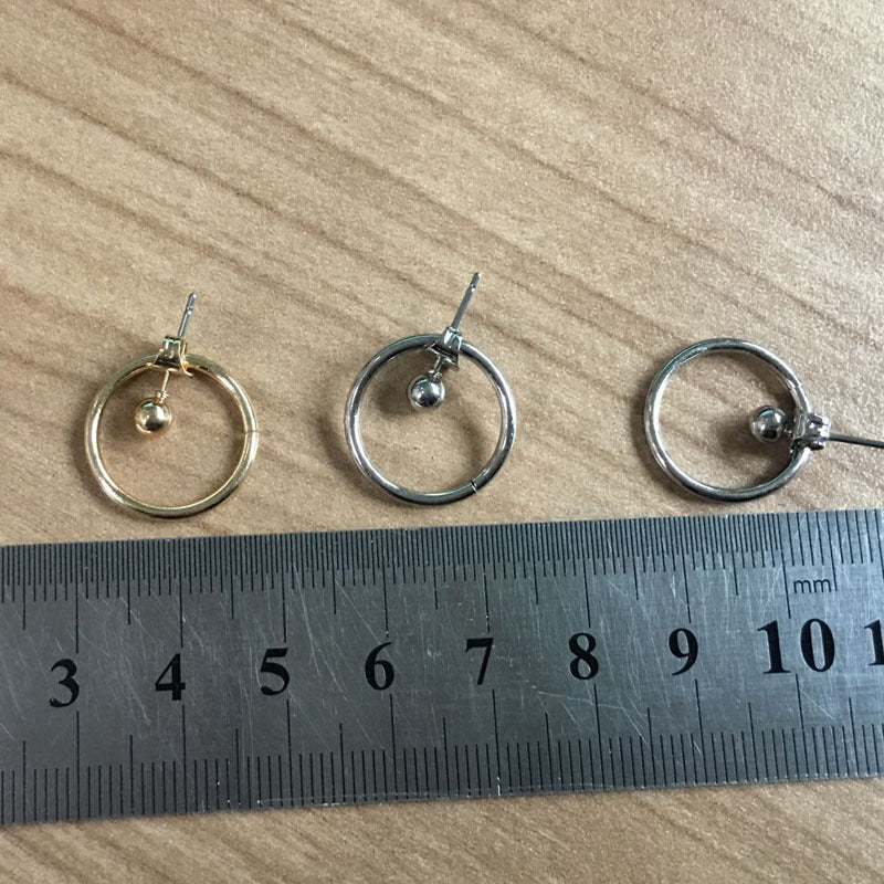 Round Metal Back Earrings EX-STOCK Canada