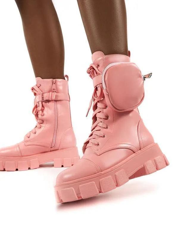 Round head female motorcycle riding boots EX-STOCK Canada