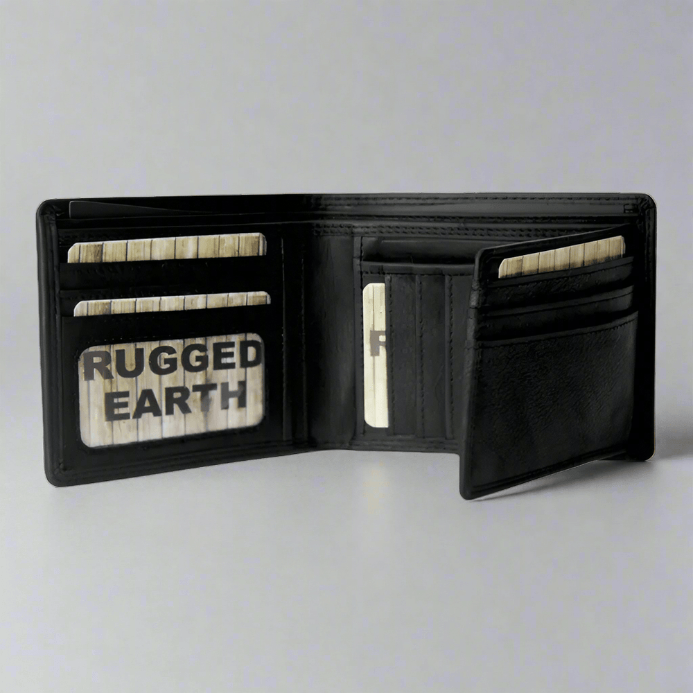 Portefeuille cuir à deux volets pour homme Rugged EarthEX-STOCK Canada