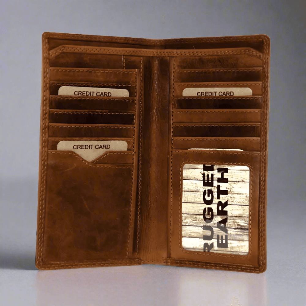 Rugged Earth Men's Tall Leather Wallet EX-STOCK Canada