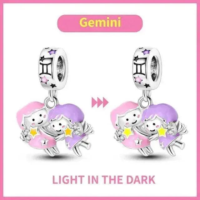 Pendentif Douze Constellations Lumineux Coloré en Argent S925 - EX-STOCK Canada