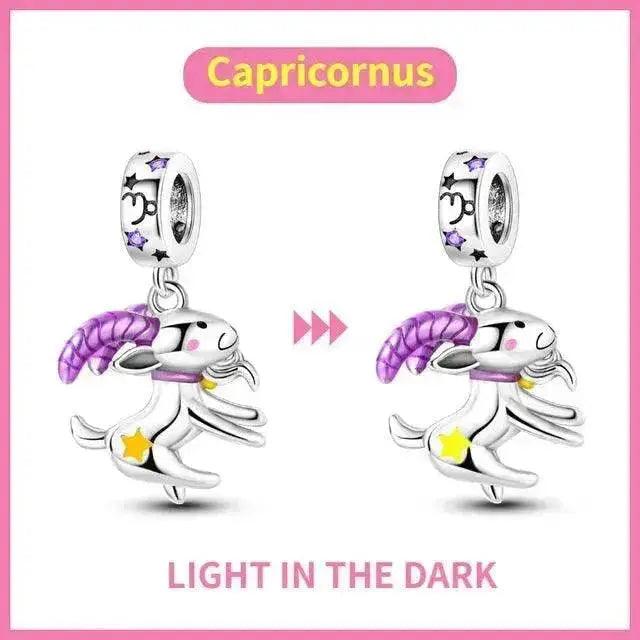 Pendentif Douze Constellations Lumineux Coloré en Argent S925 - EX-STOCK Canada