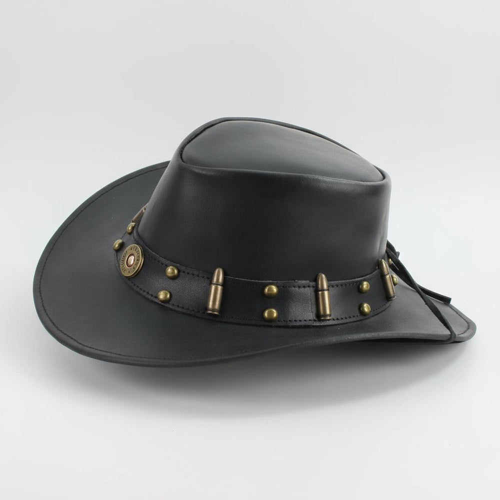 Shapeable Cowboy Hat with 12 Gauge Bullet Slice & Embellishments EX-STOCK Canada