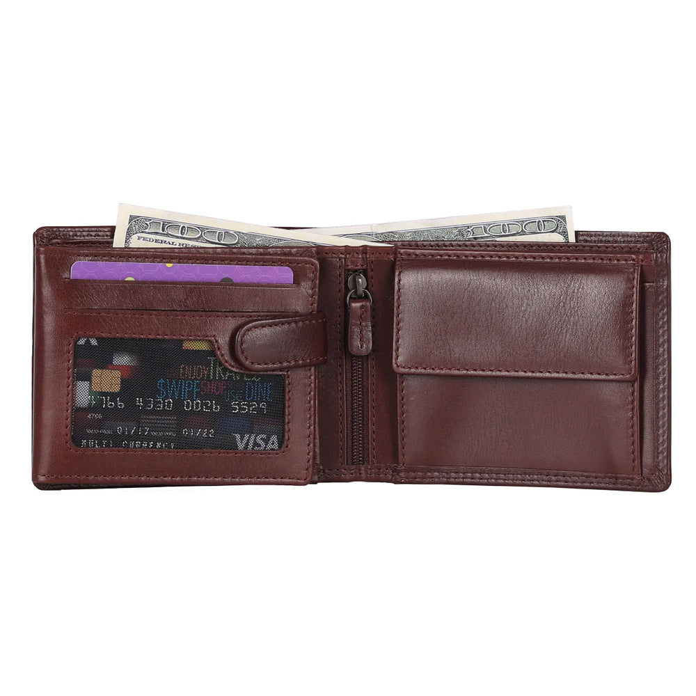 MET Leather Wallet with Coin Pocket