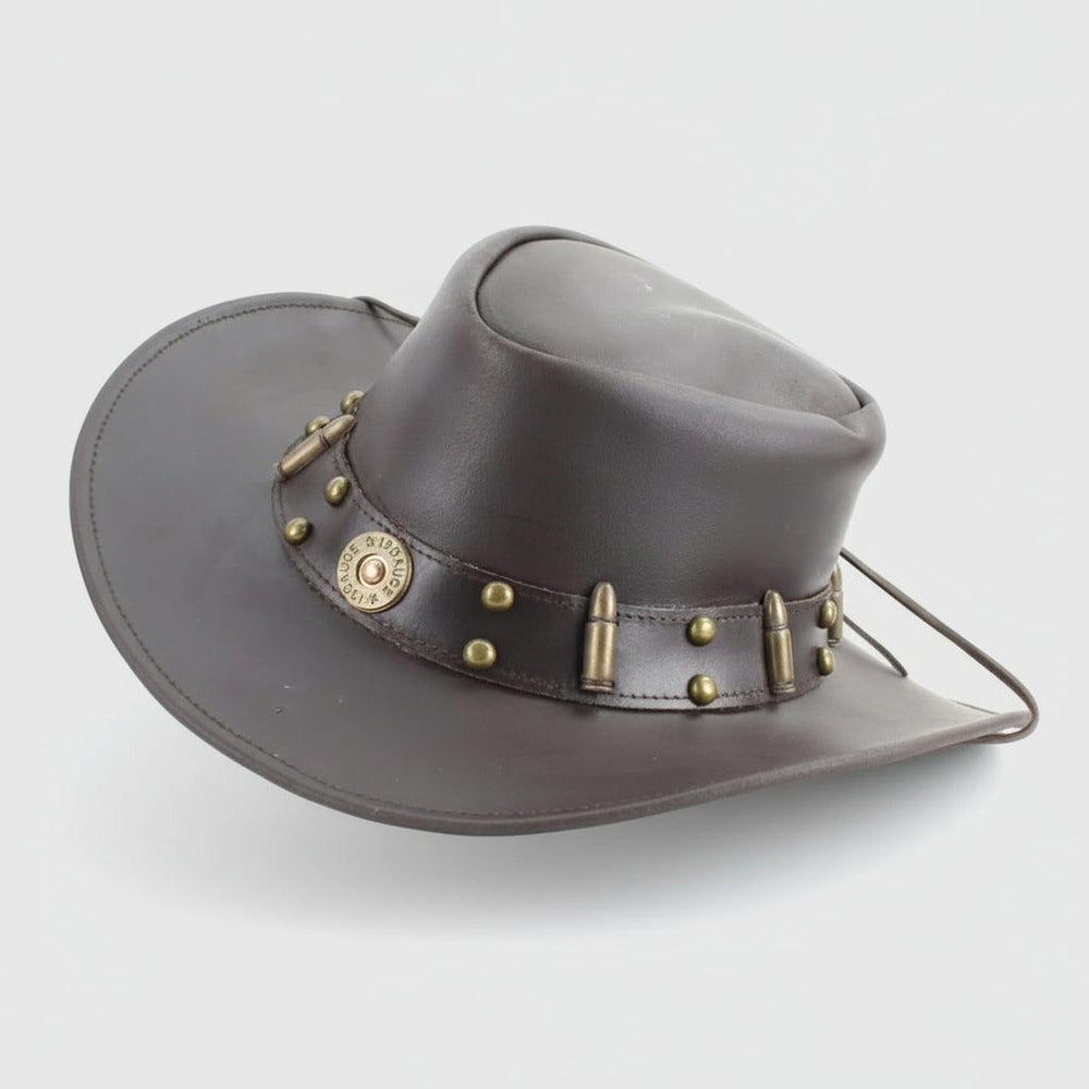 Shapeable Cowboy Hat with 12 Gauge Bullet Slice & Embellishments EX-STOCK Canada