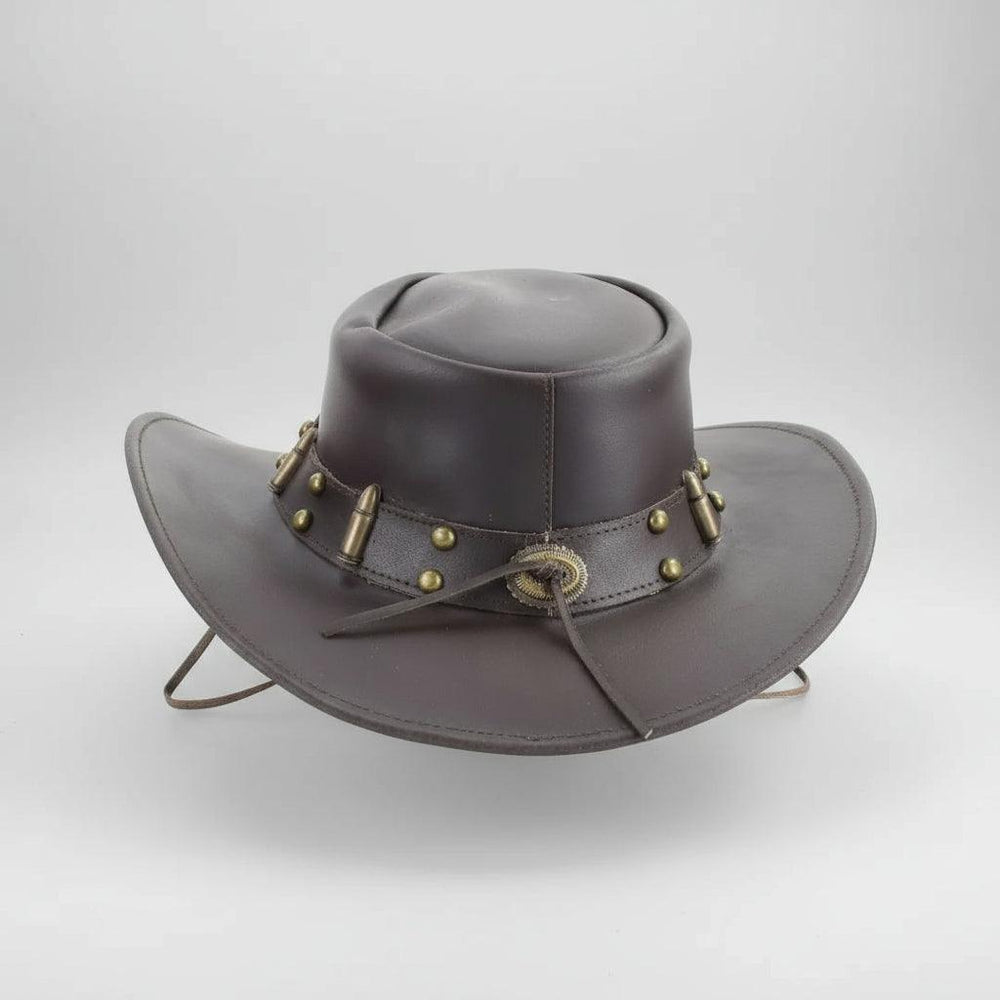 Shapeable Cowboy Hat with 12 Gauge Bullet Slice & Embellishments EX-STOCK Canada
