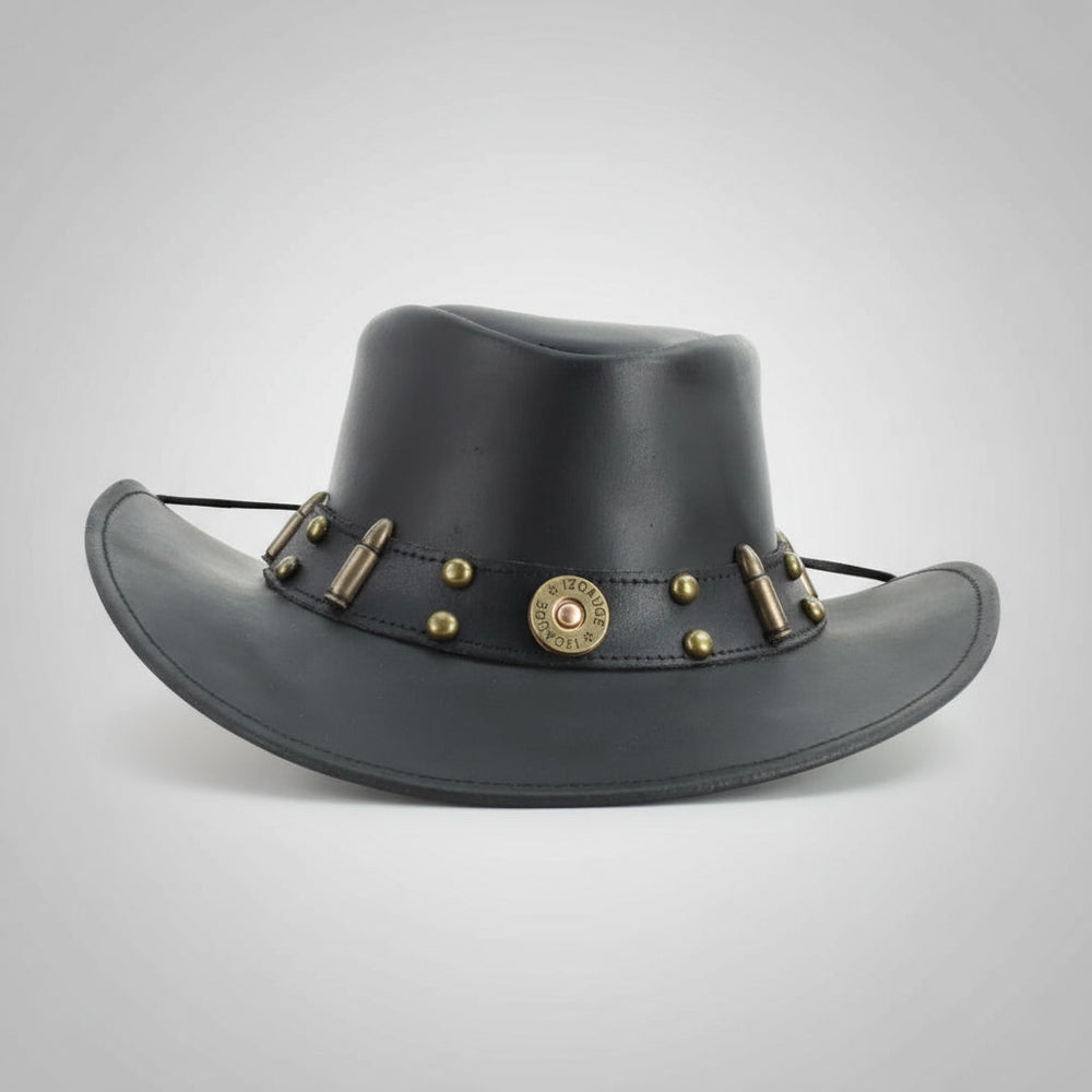 Sombrero Vaquero Moldeable con Corte de Bala de 12 Calibre y AdornosEX-STOCK Canada
