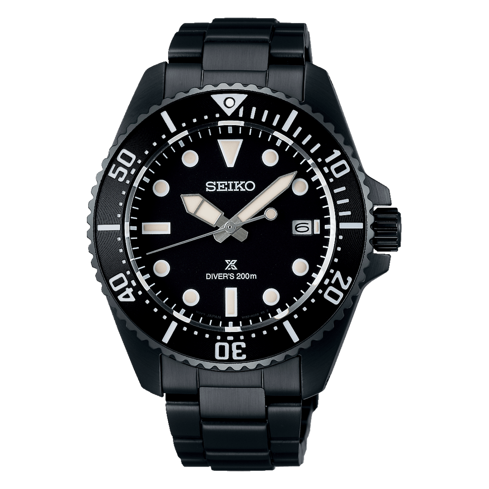 SEIKO Prospex Plongeur Solaire Tout Noir | SNE599