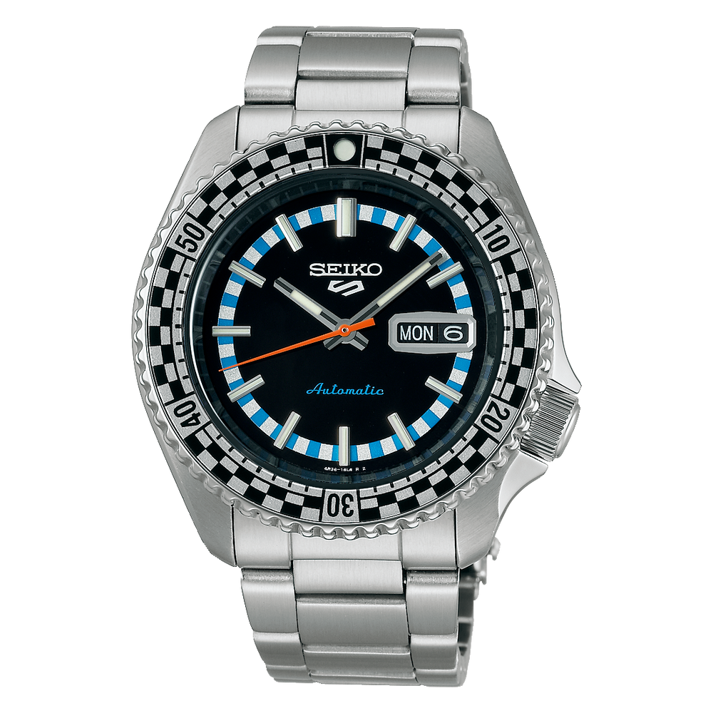 SEIKO 5 Sports Automatique Acier Inoxydable Noir | SRPK67