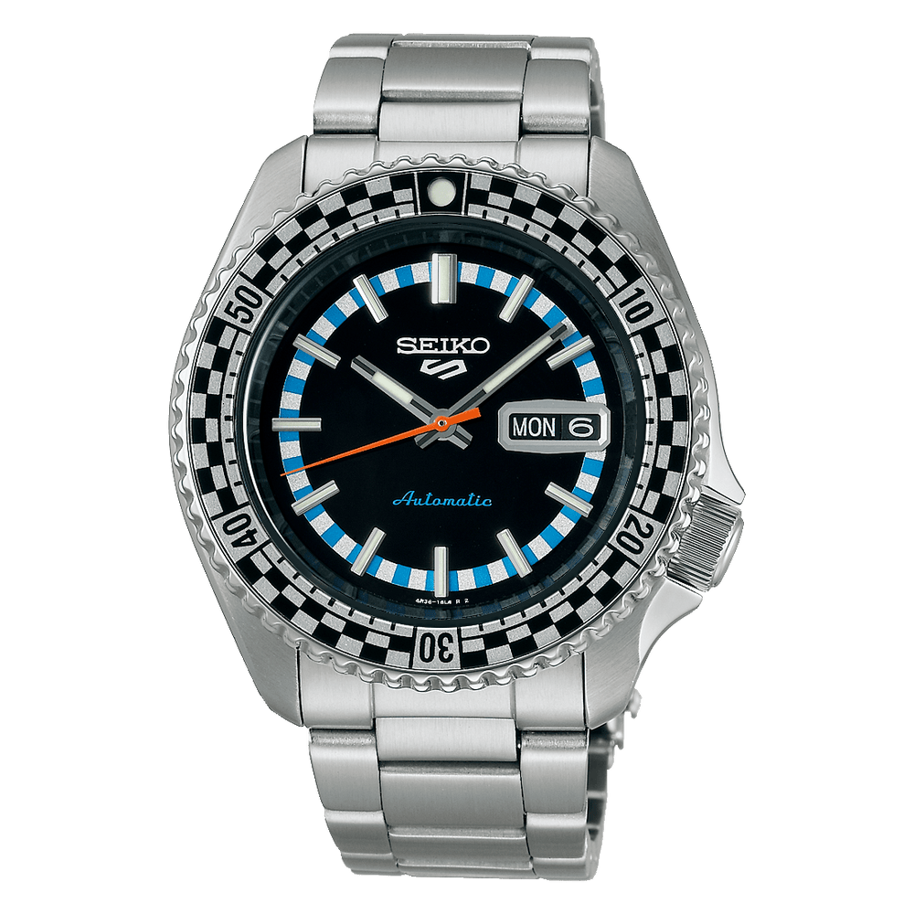 SEIKO 5 Sports Automatique Acier Inoxydable Noir | SRPK67