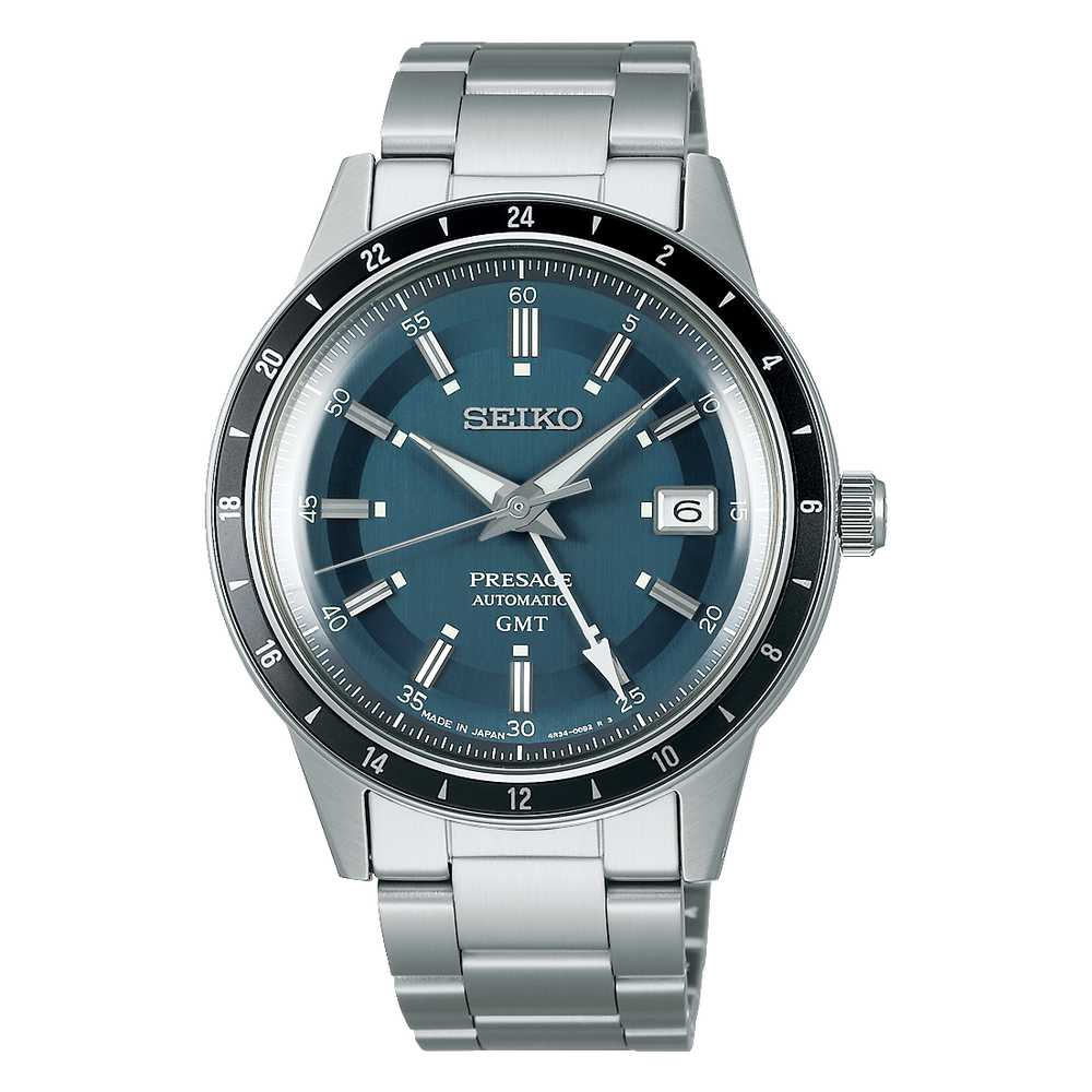 SEIKO Presage Style60s GMT Bleu Pétrol | SSK009